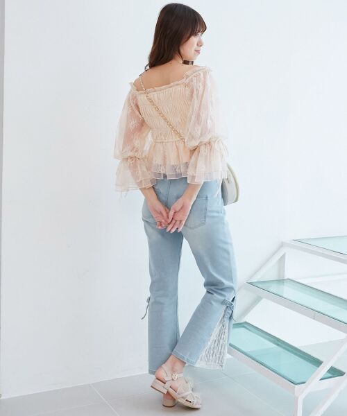 MAJESTIC LEGON / マジェスティックレゴン シャツ・ブラウス | ◎2wayペプラムシアーブラウス | 詳細10