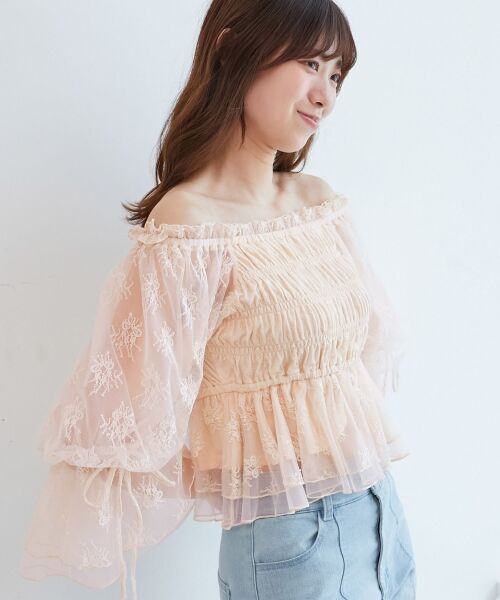 MAJESTIC LEGON / マジェスティックレゴン シャツ・ブラウス | ◎2wayペプラムシアーブラウス | 詳細12