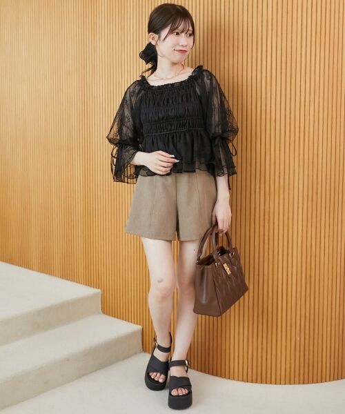 MAJESTIC LEGON / マジェスティックレゴン シャツ・ブラウス | ◎2wayペプラムシアーブラウス | 詳細15