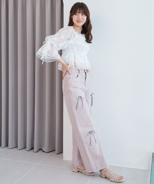 MAJESTIC LEGON / マジェスティックレゴン シャツ・ブラウス | ◎2wayペプラムシアーブラウス | 詳細2