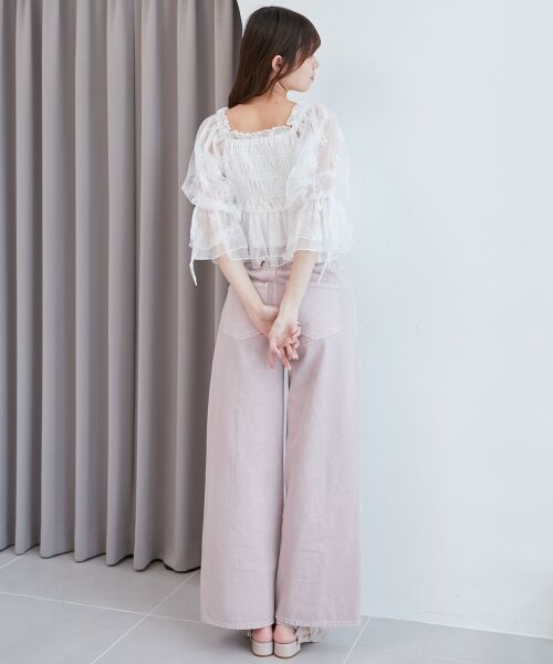 MAJESTIC LEGON / マジェスティックレゴン シャツ・ブラウス | ◎2wayペプラムシアーブラウス | 詳細3