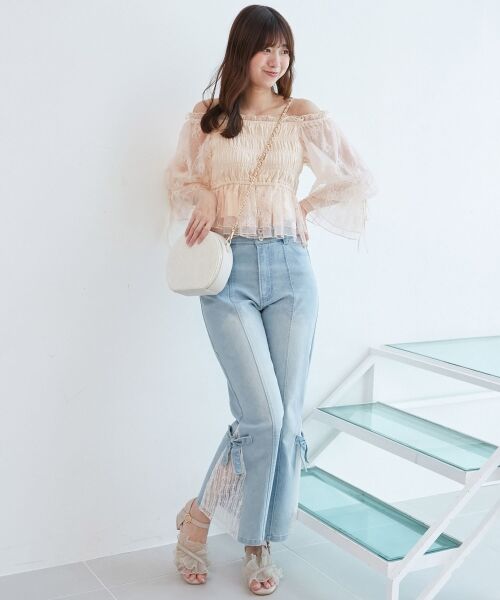 MAJESTIC LEGON / マジェスティックレゴン シャツ・ブラウス | ◎2wayペプラムシアーブラウス | 詳細8