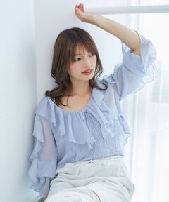 MAJESTIC LEGON / マジェスティックレゴン シャツ・ブラウス | キャミセットフリルブラウス