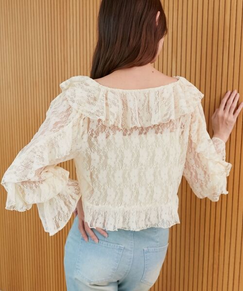 MAJESTIC LEGON / マジェスティックレゴン シャツ・ブラウス | キャミセットフリルブラウス | 詳細10