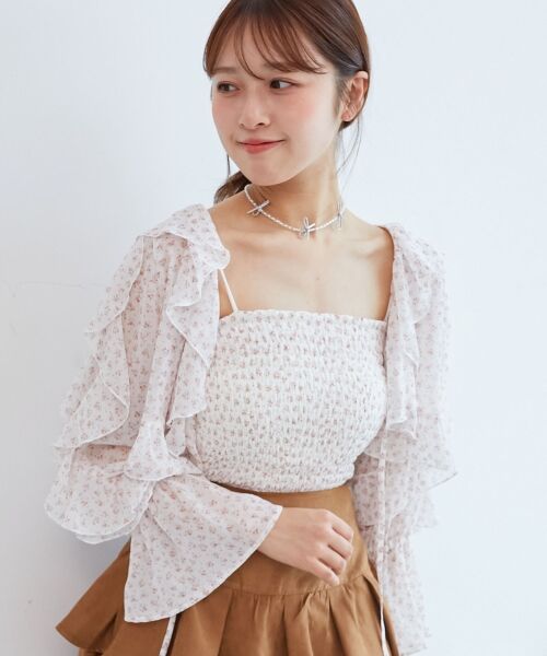 MAJESTIC LEGON / マジェスティックレゴン シャツ・ブラウス | キャミセットフリルブラウス | 詳細15