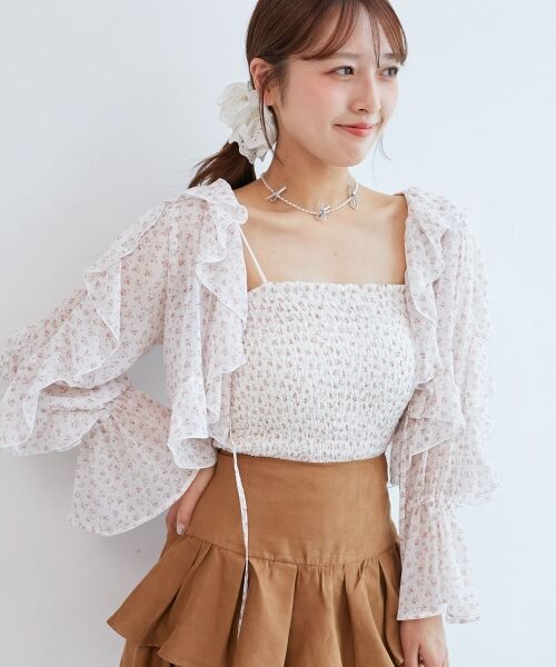 MAJESTIC LEGON / マジェスティックレゴン シャツ・ブラウス | キャミセットフリルブラウス | 詳細16