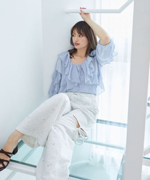 MAJESTIC LEGON / マジェスティックレゴン シャツ・ブラウス | キャミセットフリルブラウス | 詳細19