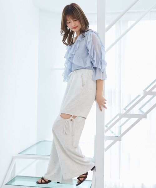 MAJESTIC LEGON / マジェスティックレゴン シャツ・ブラウス | キャミセットフリルブラウス | 詳細21