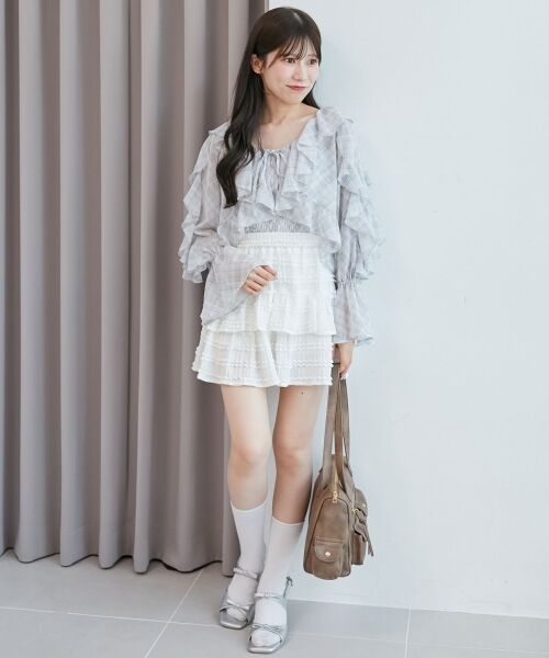 MAJESTIC LEGON / マジェスティックレゴン シャツ・ブラウス | キャミセットフリルブラウス | 詳細28