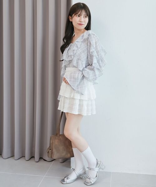 MAJESTIC LEGON / マジェスティックレゴン シャツ・ブラウス | キャミセットフリルブラウス | 詳細29