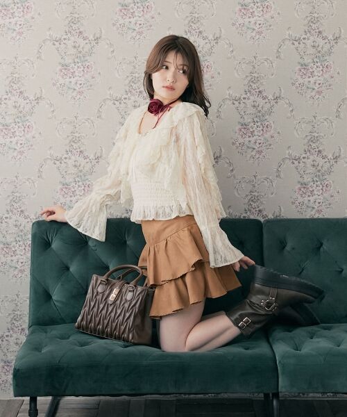 MAJESTIC LEGON / マジェスティックレゴン シャツ・ブラウス | キャミセットフリルブラウス | 詳細3