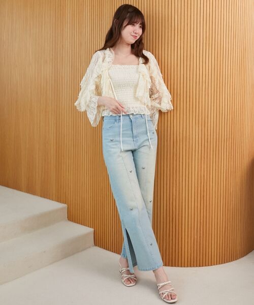 MAJESTIC LEGON / マジェスティックレゴン シャツ・ブラウス | キャミセットフリルブラウス | 詳細5