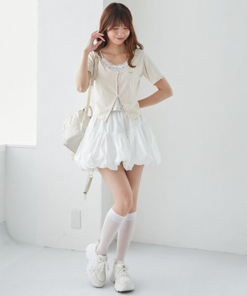 MAJESTIC LEGON / マジェスティックレゴン ミニ・ひざ丈スカート | バルーンミニスカパン | 詳細26