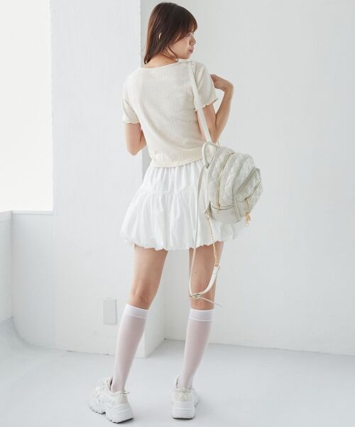 MAJESTIC LEGON / マジェスティックレゴン ミニ・ひざ丈スカート | バルーンミニスカパン | 詳細28