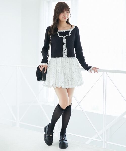 MAJESTIC LEGON / マジェスティックレゴン ミニ・ひざ丈スカート | バルーンミニスカパン | 詳細4