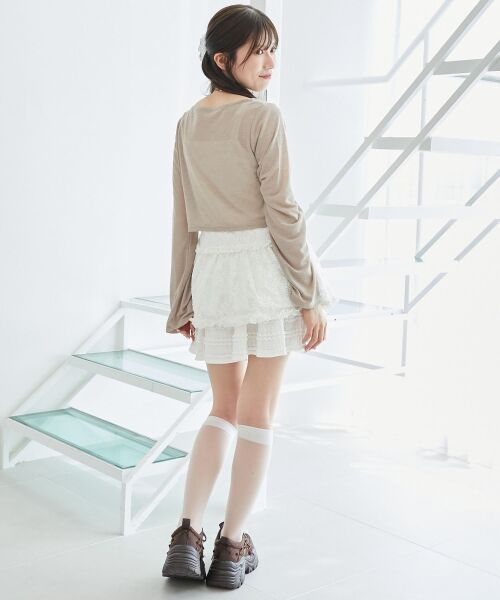 MAJESTIC LEGON / マジェスティックレゴン カーディガン・ボレロ | ペプラムキャミ×カーデセット | 詳細13