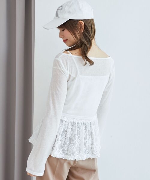 MAJESTIC LEGON / マジェスティックレゴン カーディガン・ボレロ | ペプラムキャミ×カーデセット | 詳細23