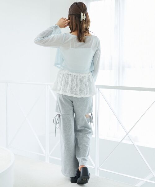 MAJESTIC LEGON / マジェスティックレゴン カーディガン・ボレロ | ペプラムキャミ×カーデセット | 詳細27