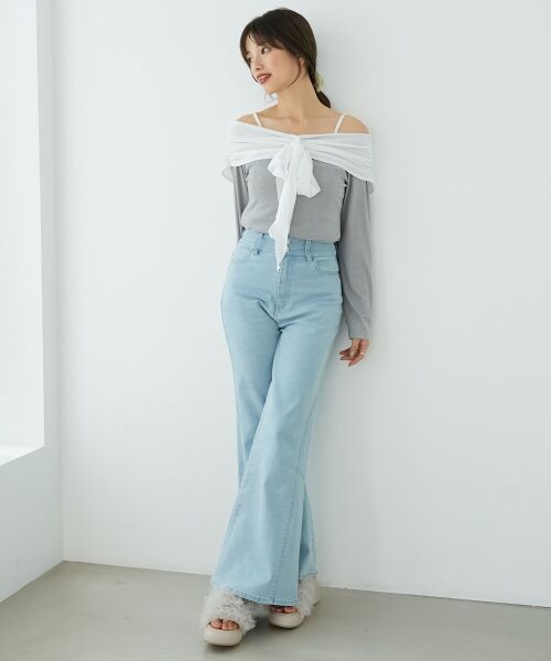 MAJESTIC LEGON / マジェスティックレゴン カットソー | オフショルリボントップス | 詳細10