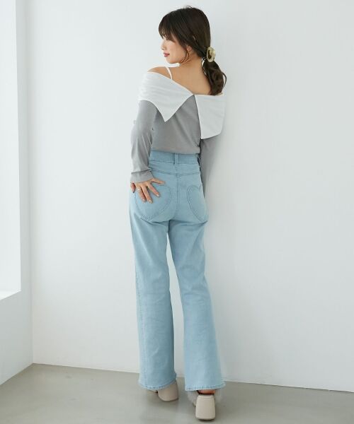 MAJESTIC LEGON / マジェスティックレゴン カットソー | オフショルリボントップス | 詳細11