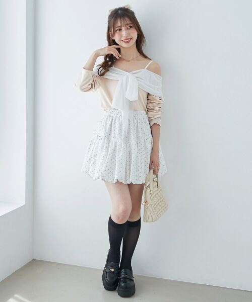 MAJESTIC LEGON / マジェスティックレゴン カットソー | オフショルリボントップス | 詳細2