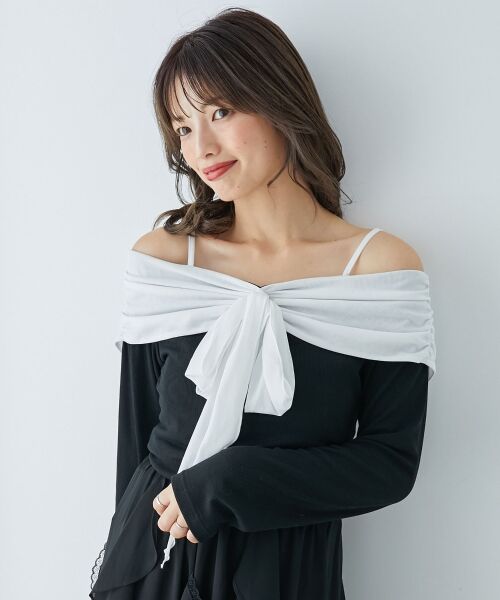 MAJESTIC LEGON / マジェスティックレゴン カットソー | オフショルリボントップス | 詳細22