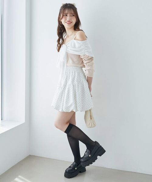 MAJESTIC LEGON / マジェスティックレゴン カットソー | オフショルリボントップス | 詳細3