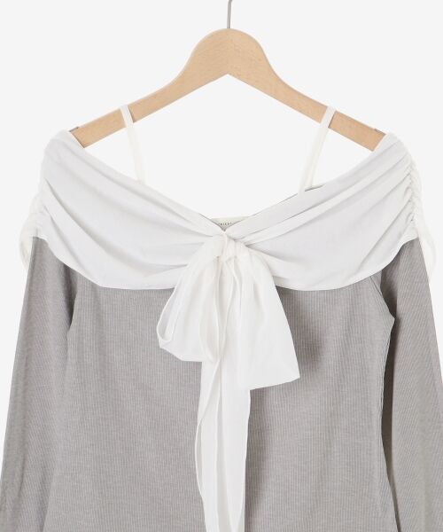 MAJESTIC LEGON / マジェスティックレゴン カットソー | オフショルリボントップス | 詳細30