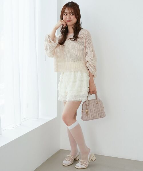 MAJESTIC LEGON / マジェスティックレゴン ニット・セーター | キラキラメッシュニット | 詳細12