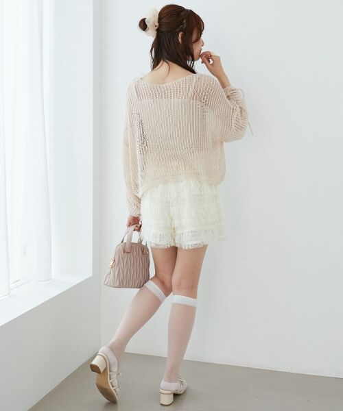 MAJESTIC LEGON / マジェスティックレゴン ニット・セーター | キラキラメッシュニット | 詳細13