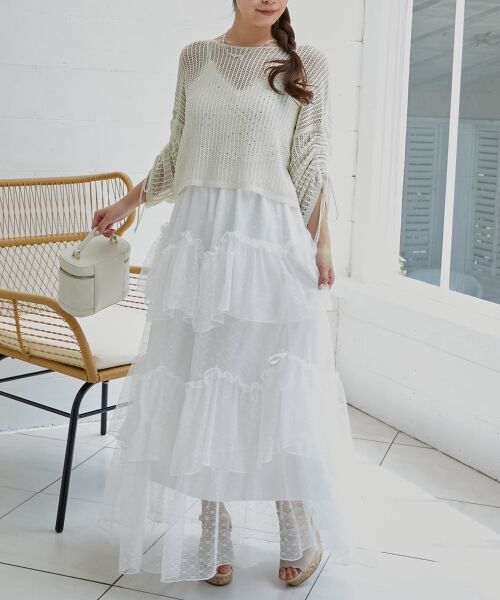 MAJESTIC LEGON / マジェスティックレゴン ニット・セーター | キラキラメッシュニット | 詳細2