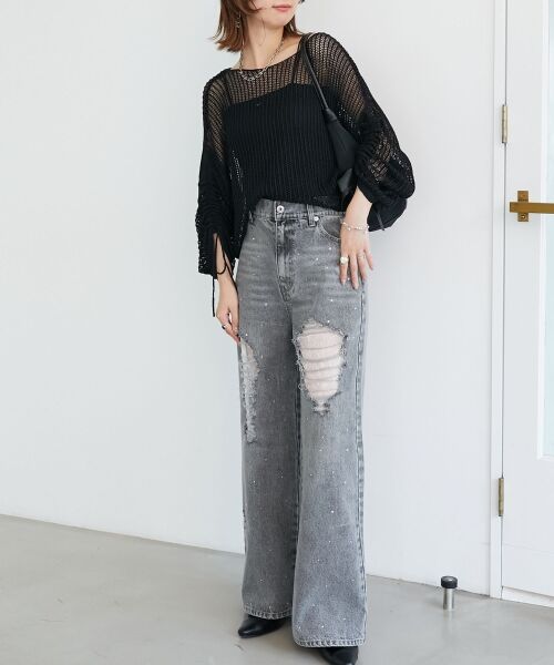 MAJESTIC LEGON / マジェスティックレゴン ニット・セーター | キラキラメッシュニット | 詳細23