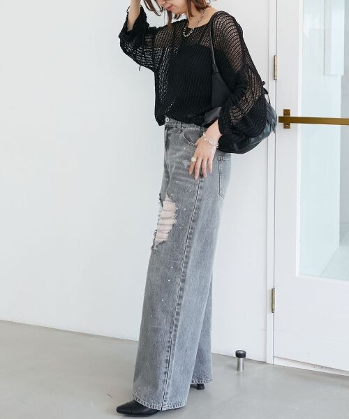 MAJESTIC LEGON / マジェスティックレゴン ニット・セーター | キラキラメッシュニット | 詳細24