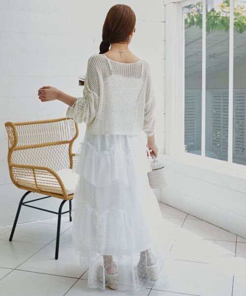 MAJESTIC LEGON / マジェスティックレゴン ニット・セーター | キラキラメッシュニット | 詳細4