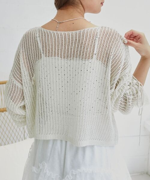 MAJESTIC LEGON / マジェスティックレゴン ニット・セーター | キラキラメッシュニット | 詳細7