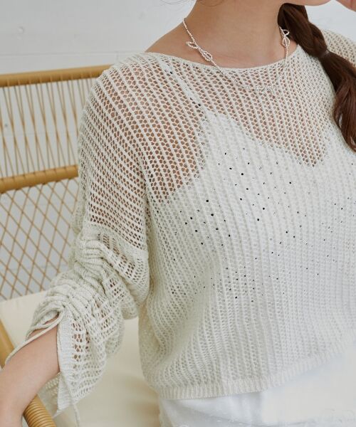 MAJESTIC LEGON / マジェスティックレゴン ニット・セーター | キラキラメッシュニット | 詳細8