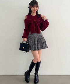 MAJESTIC LEGON / マジェスティックレゴン ニット・セーター | アソートデザインリボンニットトップス