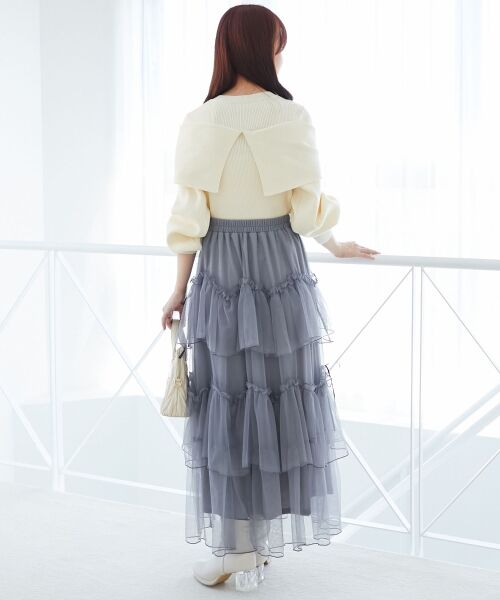 MAJESTIC LEGON / マジェスティックレゴン ニット・セーター | アソートデザインリボンニットトップス | 詳細10