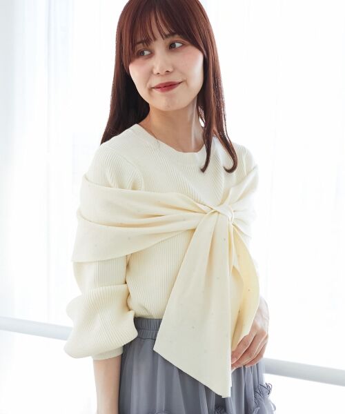 MAJESTIC LEGON / マジェスティックレゴン ニット・セーター | アソートデザインリボンニットトップス | 詳細16