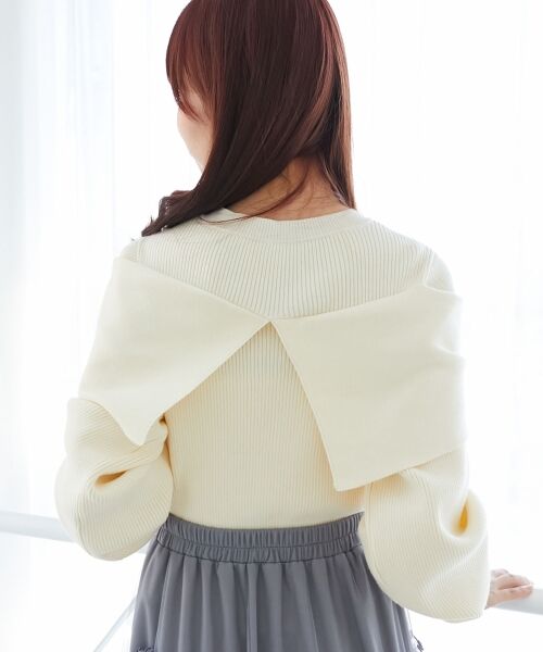 MAJESTIC LEGON / マジェスティックレゴン ニット・セーター | アソートデザインリボンニットトップス | 詳細17