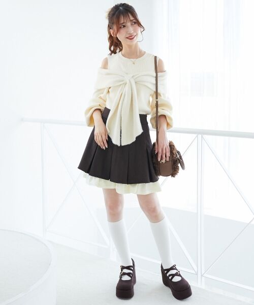 MAJESTIC LEGON / マジェスティックレゴン ニット・セーター | アソートデザインリボンニットトップス | 詳細19