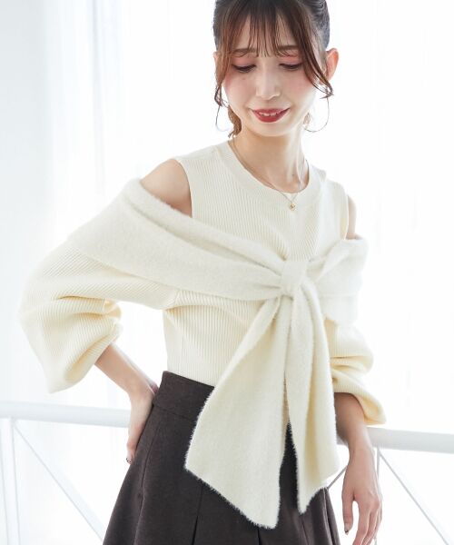 MAJESTIC LEGON / マジェスティックレゴン ニット・セーター | アソートデザインリボンニットトップス | 詳細23