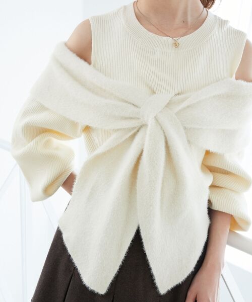 MAJESTIC LEGON / マジェスティックレゴン ニット・セーター | アソートデザインリボンニットトップス | 詳細25