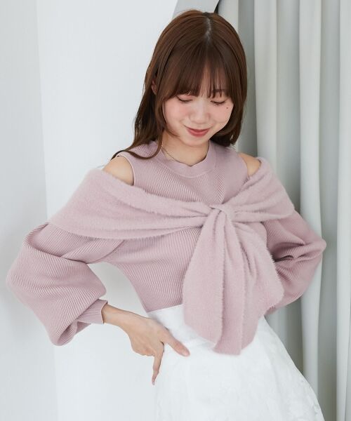 MAJESTIC LEGON / マジェスティックレゴン ニット・セーター | アソートデザインリボンニットトップス | 詳細30