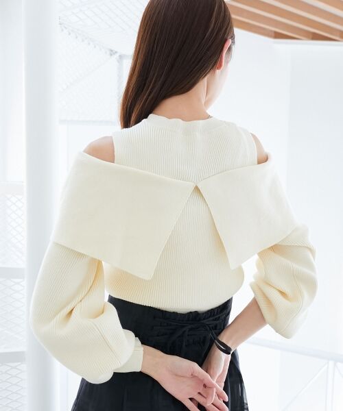 MAJESTIC LEGON / マジェスティックレゴン ニット・セーター | アソートデザインリボンニットトップス | 詳細7