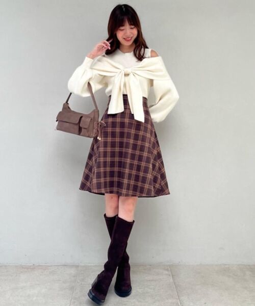 MAJESTIC LEGON / マジェスティックレゴン ニット・セーター | アソートデザインリボンニットトップス | 詳細1