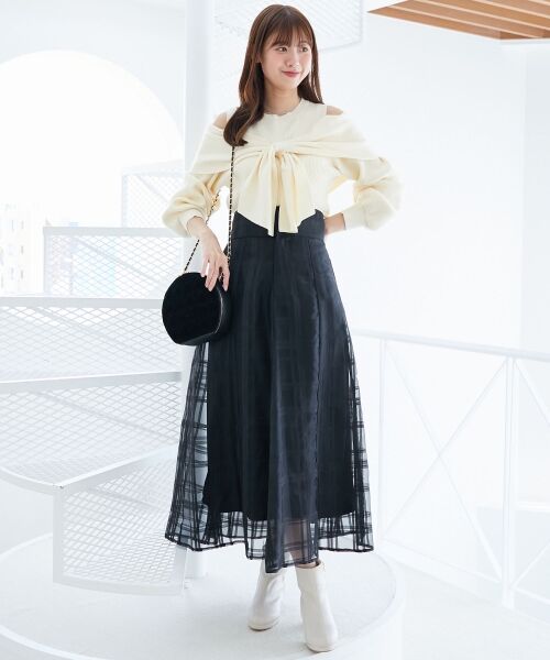 MAJESTIC LEGON / マジェスティックレゴン ニット・セーター | アソートデザインリボンニットトップス | 詳細2