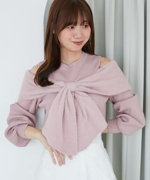 MAJESTIC LEGON / マジェスティックレゴン ニット・セーター | アソートデザインリボンニットトップス | 詳細29
