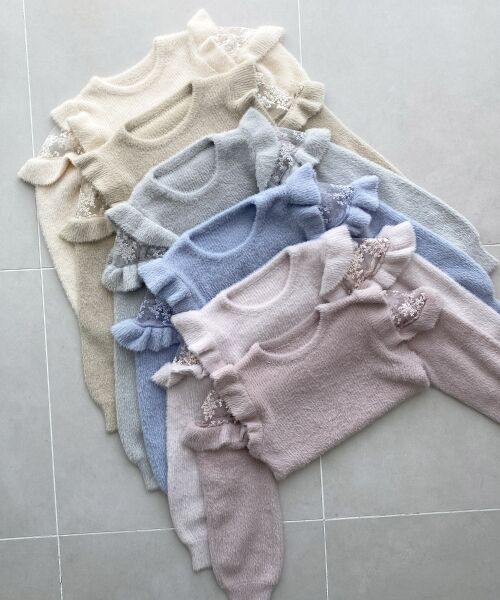 MAJESTIC LEGON / マジェスティックレゴン ニット・セーター | Ladyフリルシャギーニット | 詳細1