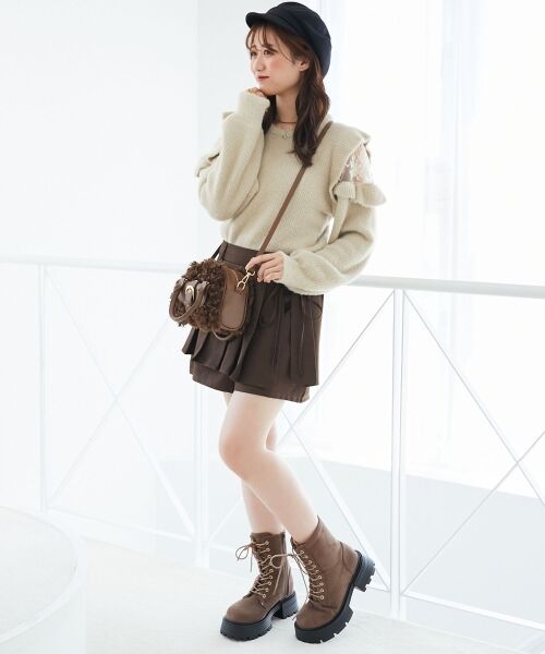 MAJESTIC LEGON / マジェスティックレゴン ニット・セーター | Ladyフリルシャギーニット | 詳細10